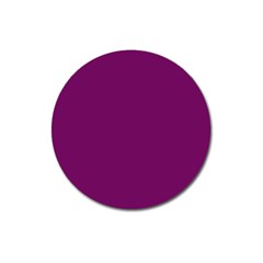Magenta Ish Purple Magnet 3  (round) by snowwhitegirl