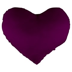 Magenta Ish Purple Large 19  Premium Heart Shape Cushions