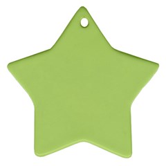 Grassy Green Star Ornament (two Sides) by snowwhitegirl