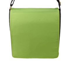 Grassy Green Flap Messenger Bag (l)  by snowwhitegirl