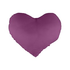 Silly Purple Standard 16  Premium Heart Shape Cushions by snowwhitegirl