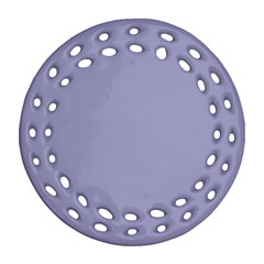 Grey Violet Ornament (round Filigree) by snowwhitegirl