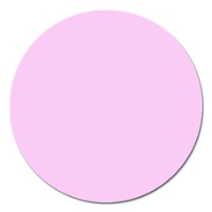 Soft Pink Magnet 5  (round) by snowwhitegirl