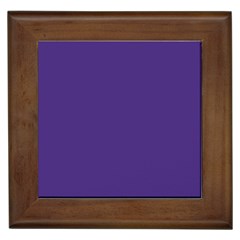 Dark Grape Purple Framed Tiles by snowwhitegirl