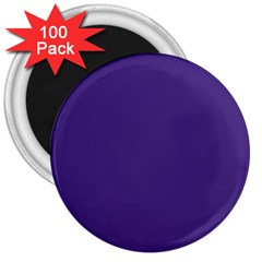 Dark Grape Purple 3  Magnets (100 Pack)