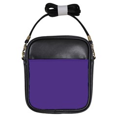 Dark Grape Purple Girls Sling Bags