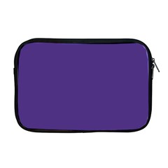 Dark Grape Purple Apple Macbook Pro 17  Zipper Case by snowwhitegirl