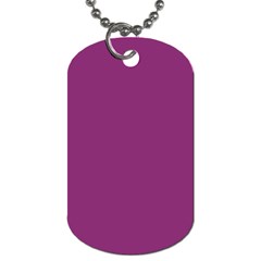 Grape Purple Dog Tag (one Side) by snowwhitegirl