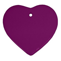 Grape Purple Heart Ornament (two Sides)