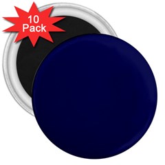 Dark Navy 3  Magnets (10 Pack)  by snowwhitegirl