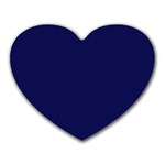 Dark Navy Heart Mousepads Front