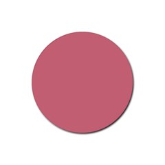 Pink Mauve Rubber Coaster (round) 