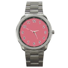 Pink Mauve Sport Metal Watch by snowwhitegirl