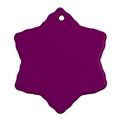 Grape Juice Snowflake Ornament (Two Sides)