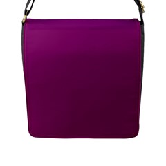 Grape Juice Flap Messenger Bag (L) 