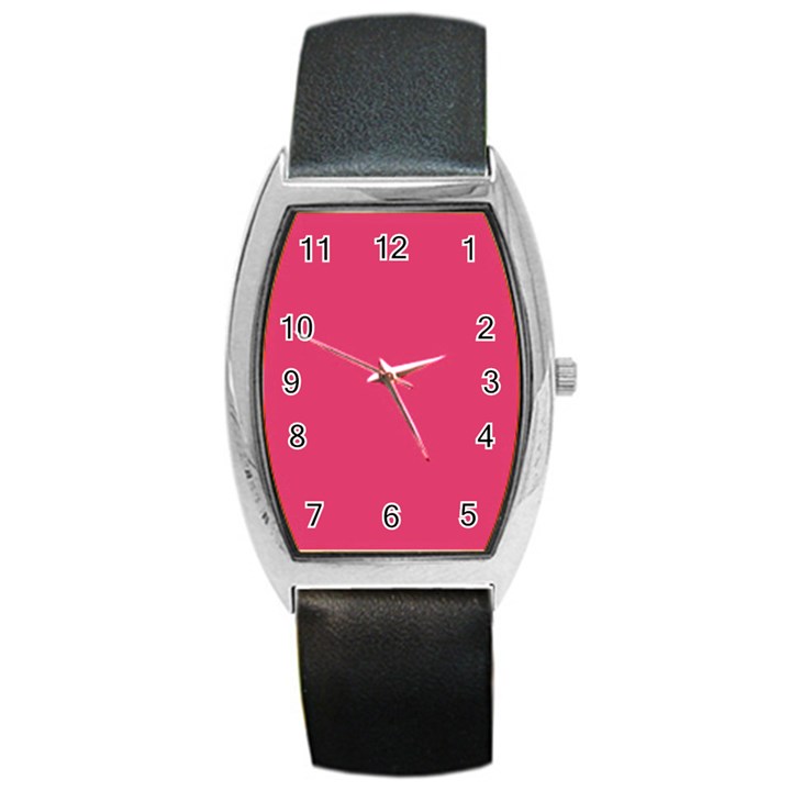 Rosey Day Barrel Style Metal Watch