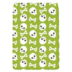 Skull Bone Mask Face White Green Flap Covers (s)  by Alisyart