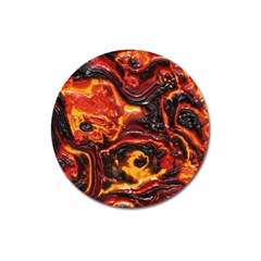 Lava Active Volcano Nature Magnet 3  (round) by Alisyart