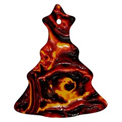 Lava Active Volcano Nature Ornament (christmas Tree) 