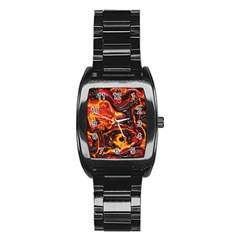 Lava Active Volcano Nature Stainless Steel Barrel Watch by Alisyart