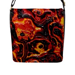 Lava Active Volcano Nature Flap Messenger Bag (l)  by Alisyart