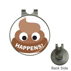 Poo Happens Hat Clips With Golf Markers by Vitalitee