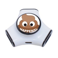 Poo Happens 3-port Usb Hub