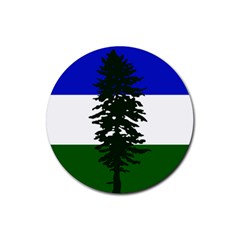 Flag Of Cascadia Rubber Coaster (round)  by abbeyz71