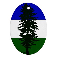 Flag Of Cascadia Oval Ornament (two Sides) by abbeyz71