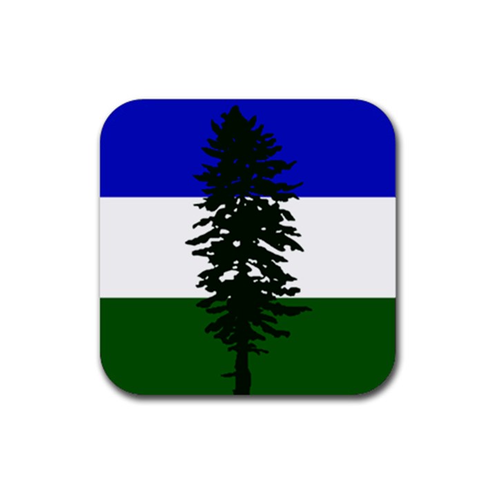 Flag of Cascadia Rubber Coaster (Square) 