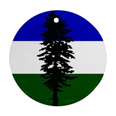 Flag Of Cascadia Round Ornament (two Sides) by abbeyz71