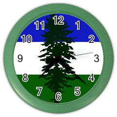 Flag Of Cascadia Color Wall Clocks by abbeyz71