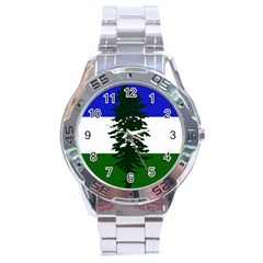 Flag Of Cascadia Stainless Steel Analogue Watch by abbeyz71