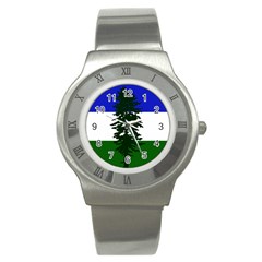 Flag Of Cascadia Stainless Steel Watch by abbeyz71
