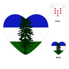 Flag Of Cascadia Playing Cards (heart)  by abbeyz71