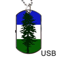 Flag Of Cascadia Dog Tag Usb Flash (two Sides) by abbeyz71