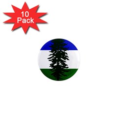 Flag Of Cascadia 1  Mini Magnet (10 Pack)  by abbeyz71