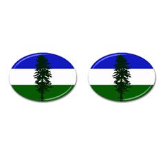 Flag Of Cascadia Cufflinks (oval)