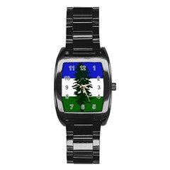 Flag Of Cascadia Stainless Steel Barrel Watch by abbeyz71