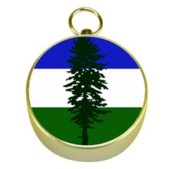 Flag Of Cascadia Gold Compasses