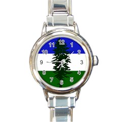 Flag 0f Cascadia Round Italian Charm Watch by abbeyz71