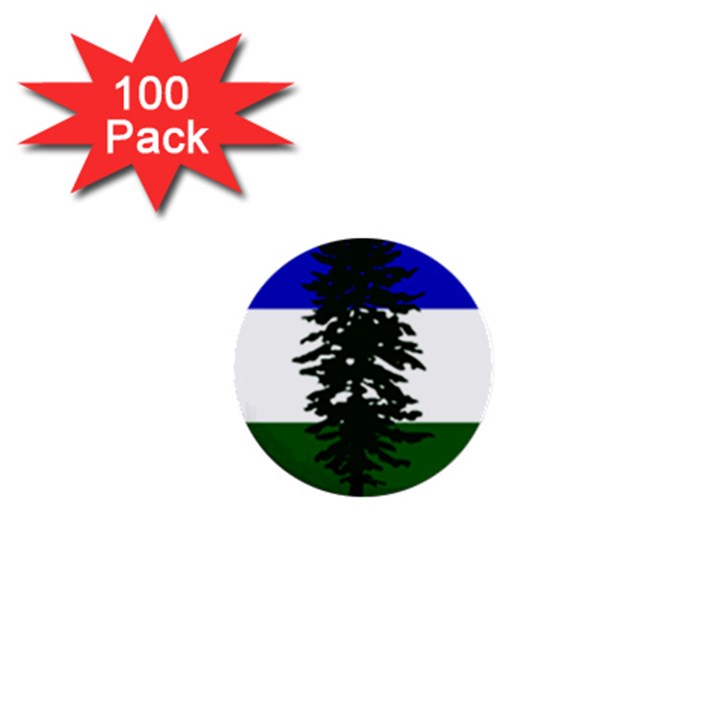 Flag 0f Cascadia 1  Mini Buttons (100 pack) 