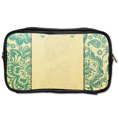 Art Nouveau Green Toiletries Bags 2-side by NouveauDesign