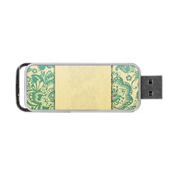 Art Nouveau Green Portable Usb Flash (two Sides) by NouveauDesign