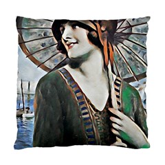 Lady Of Summer 1920 Art Deco Standard Cushion Case (one Side) by NouveauDesign