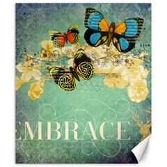 Embrace Shabby Chic Collage Canvas 20  X 24   by NouveauDesign