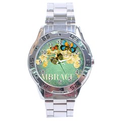 Embrace Shabby Chic Collage Stainless Steel Analogue Watch by NouveauDesign
