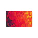 Triangle Geometric Mosaic Pattern Magnet (Name Card) Front