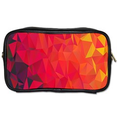 Triangle Geometric Mosaic Pattern Toiletries Bags