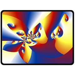 Mandelbrot Math Fractal Pattern Double Sided Fleece Blanket (large) 